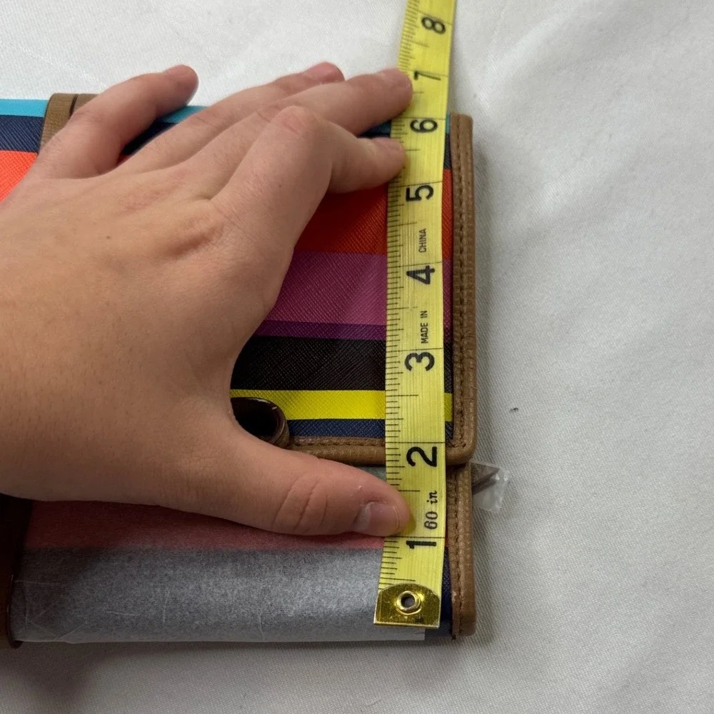 Stella & Dot Bring Your Bling Jewelry Roll Organizer Striped Travel Bag Multi